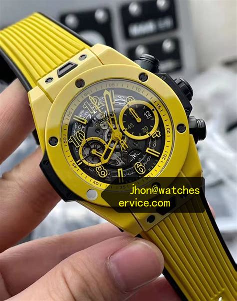 hublot yellow ceramic|hublot titanium ceramic.